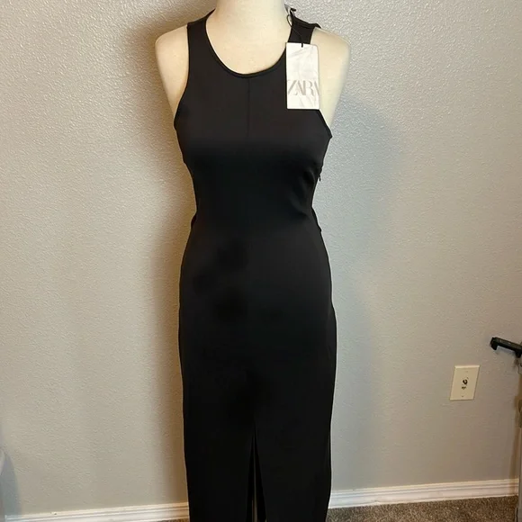 navy blue dress for baby girl Zara Satin Backless Slip Dress by Zara